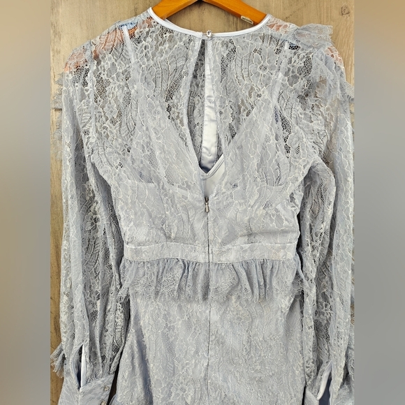 Alice McCall NWOT Love My Way Lace Romper in Pebble Blue size 2 - Picture 13 of 16